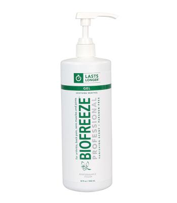 Biofreeze Professional Colorless Gel, 32 oz pump, case of 16