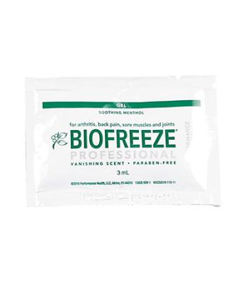 Biofreeze Professional Green Gel, 3 gm gravity feed dispenser, each