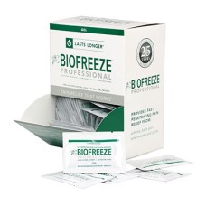 Biofreeze Professional Green Gel, 3 gm gravity feed dispenser, box of 100