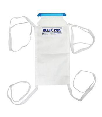 Relief Pak Insulated Ice Bag - Tie Strings - large - 7" x 13"