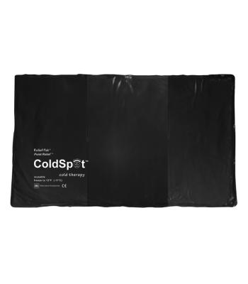 Relief Pak ColdSpot Black Urethane Pack - oversize - 11" x 21"