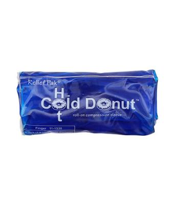 Relief Pak Cold n' Hot Donut Compression Sleeve - finger (for up to 1" circumference) - Case of 20