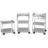 Mobile Stand - Stainless Steel - 3-shelf