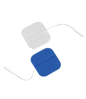 Dura-Stick Premium Electrode, 2" Square, stainless steel mesh, blue gel, 40/case