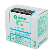 SEIRIN J-Type Acupuncture Needles, Size 3 (0.20mm) x 30mm, Box of 100 Needles