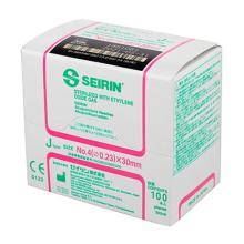 SEIRIN J-Type Acupuncture Needles, Size 4 (0.23mm) x 30mm, Box of 100 Needles
