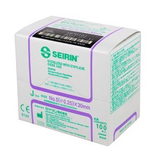 SEIRIN J-Type Acupuncture Needles, Size 5 (0.25mm) x 30mm, Box of 100 Needles