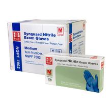 Nitrile Exam Gloves, Latex-Free, Blue, Medium, Case of 10 (100 pieces per box, 1000 pieces total)