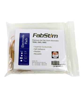 FabStim Electrode, 2 x 3.5" Rectangle, 40/bag (10 sheets of 4)
