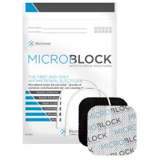 Micro Block Antimicrobial Electrodes, 2" x 2" Square White Cloth (10 packs of 4)