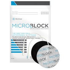 Micro Block Antimicrobial Electrodes, 2" Round White Cloth (10 packs of 4)