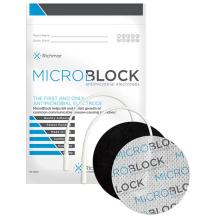 Micro Block Antimicrobial Electrodes, 3" Round White Cloth  (10 packs of 4)