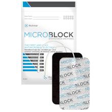 Micro Block Antimicrobial Electrodes, 3" x 5" Rectangle White Cloth (10 packs of 2)
