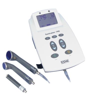 Mettler, Sonicator 740x Ultrasound Device, dual frequency 1&3MHz, 3 applicators (1, 5, 10 cm2 heads)