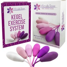 Intimate Rose, Kegel Exercise Weights Training Kit, Set of 6 Premium Silicone Kegel Balls