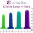 Intimate Rose, Silicone Dilators for Women and Men, Large (Sizes 5-8), Pack of 4