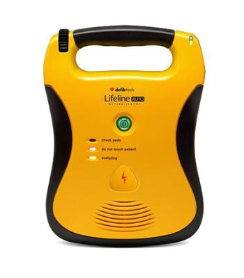 Defibtech Lifeline Fully Automatic AED, Carrying Case, CPR Prep Kit, Inspection Tag, Decal, Keychain Mask