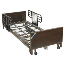Drive, Delta Ultra Light Full Electric Low Hospital Bed with Half Rails