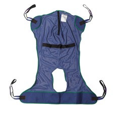 Drive, Full Body Patient Lift Sling, Mesh with Commode Cutout, Large