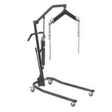 Drive, Hydraulic Patient Lift, 6 Point Cradle, 3" Casters, Silver Vein