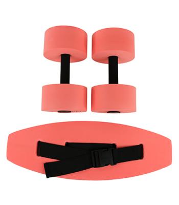 CanDo aquatic exercise kit, (jogger belt, hand bars) small, red