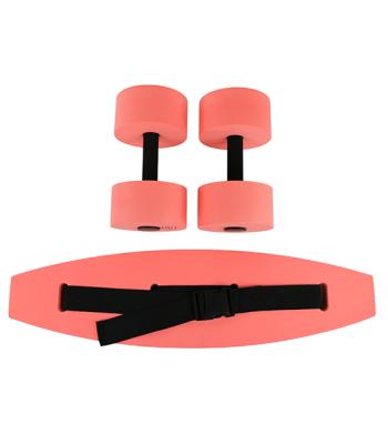 CanDo aquatic exercise kit, (jogger belt, hand bars) medium, red