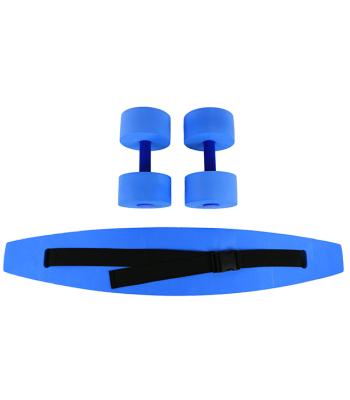 CanDo aquatic exercise kit, (jogger belt, hand bars) large, blue