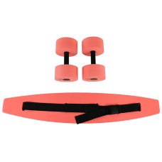 CanDo aquatic exercise kit, (jogger belt, hand bars) large, red