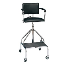 Adjustable high-boy whirlpool chair with belt, 3" casters