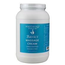 Basics Massage Cream Unscented, 1 Gallon