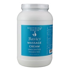 Basics Massage Cream Unscented, 1 Gallon