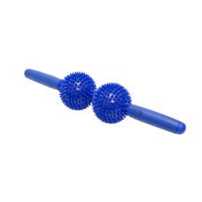 Point Relief Massage Bar - 9 x 43cm - 2 balls - Blue