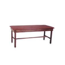 wooden treatment table - H-brace, upholstered, 78" L x 24" W x 30" H