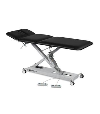 Mammoth 3: 3-Section Hi-Lo Treatment Table with Standard Upholstery, Black