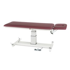 treatment table - electric pedestal hi-low, 76" L x 27" W x 24" - 36" H, 2-section