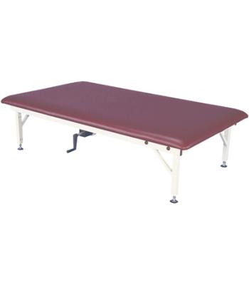 bariatric mat platform table - hand crank, steel frame, 84" L x 48" W x 20" - 30" H, 900 lb. weight capacity