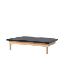 wooden platform table - wall mounted, folding, upholstered, 6' x 3' x 21"