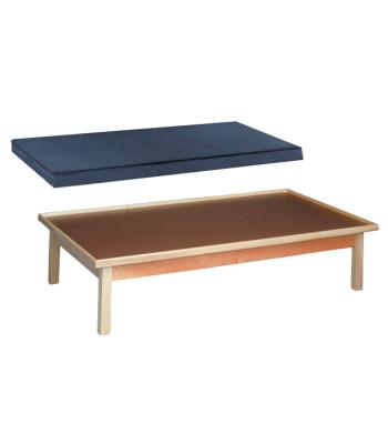 wooden platform table - 6' x 3' x 2", MAT ONLY