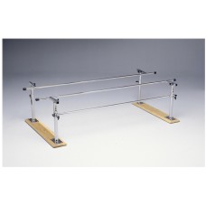 Parallel Bars, wood base, folding, height and width adjustable, 7' L x 16" - 24" W x 22" - 36" H
