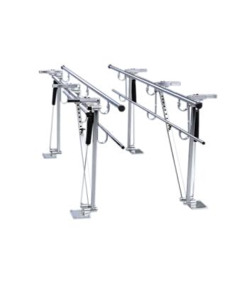 Parallel Bars, floor mounted, height and width adjustable, 12' L x 8" W x 31" - 41" H