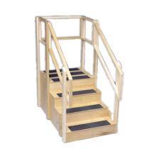 Training stairs, straight, 4 steps with platform, 55" L x 30" W x 54" H