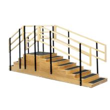 Training stairs, convertible, 4 and 8 steps with platform, 30" x 30" platform