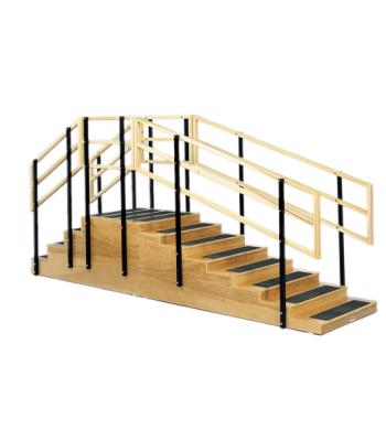 Training stairs, convertible, 4 and 8 steps with platform, 36" x 36" platform