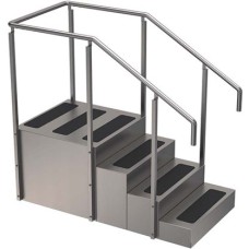Whitehall, Stainless Steel Training Stairs, 65" x 30" x 60"