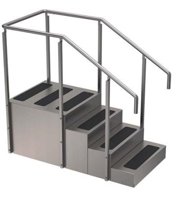 Whitehall, Stainless Steel Training Stairs, 65" x 30" x 60"