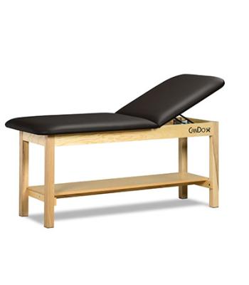 CanDo Treatment Table w/ Adjustable Back & Shelf, 400 LB Capacity, 72"L x 27"W x 31"H