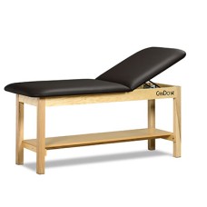 CanDo Treatment Table w/ Adjustable Back & Shelf, 400 LB Capacity, 72"L x 30"W x 31"H