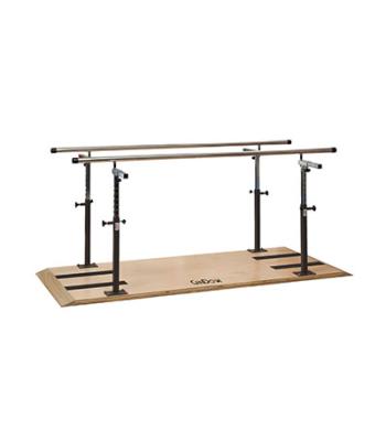 CanDo Platform Mounted Parallel Bars, Height & Width Adjustable, 400 LB Capacity, 7'