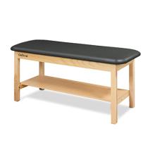 CanDo Treatment Table w/Flat Top and Shelf, 400 LB Capacity, 72"L x 27"W x 31"H