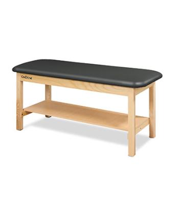 CanDo Treatment Table w/Flat Top and Shelf, 400 LB Capacity, 72"L x 30"W x 31"H